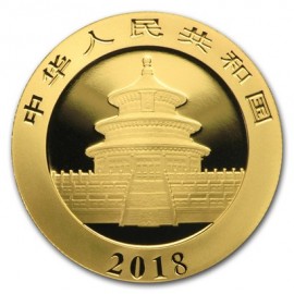 1 gramm g  Unze China Pana Goldmünze 2018
