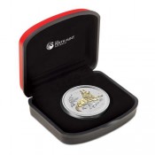 1 Oz Rooster Hahn Silbermünze 2016 Golded mit Box