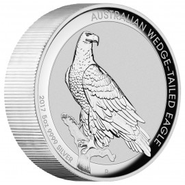 5 Unzen Silber Wedge-Tailed Eagle PP 2016 High Relief