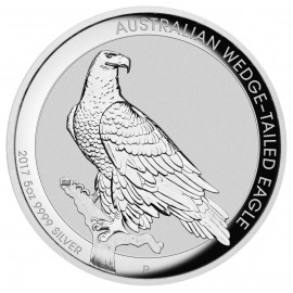 5 Unzen Silbermünze Wedge-Tailed Eagle High Relief 2017
