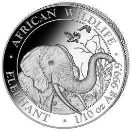1/10 Unze oz Silber Somalia Elefant 2018