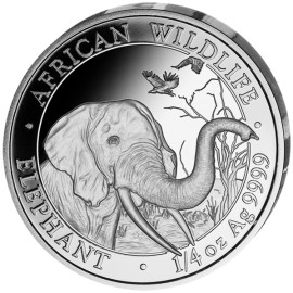 1/4 Unze oz Silber Somalia Elefant 2018