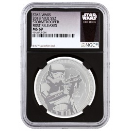 1 Unze Silber Darth Vader Star Wars NGC MS69  Niue 2017