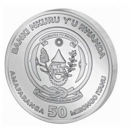 Ruanda Flusspferd 2017  1oz Unze Silber Silbermünze