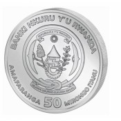 Ruanda Flusspferd 2017  1oz Unze Silber Silbermünze