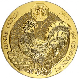 Ruanda dog Hund 2018   1oz Gold