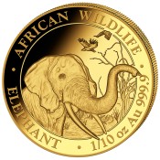1/10 oz Somalia Elefant Gold 2018
