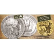 1 Unze Gold Ruanda Giraffe 2018 