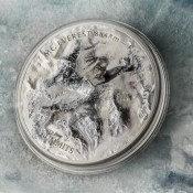 25 $ Dollar The 7 Summits Denali Mount McKinley Ultra High Relief Cook Islands 5 oz Silber 2016