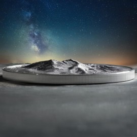 25 $ Dollar The 7 Summits Denali Mount McKinley Ultra High Relief Cook Islands 5 oz Silber 2016