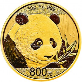 50 Gramm China Panda Goldmünze 2018 BOX