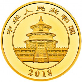 100 gramm g  Gold Unze China Panda Goldmünze 2017 Box
