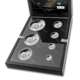 3,75 Unze Silber Set Silbermünze Somalia Elefant 2017