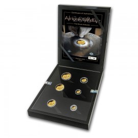 1.91 oz Gold 1/50 bis 1 oz Somalia Elefant First Struck Set 2018 PP 