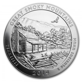 5 Unze Silber America The Beautiful ATB Great Smoky Mountains National Park Tennesee