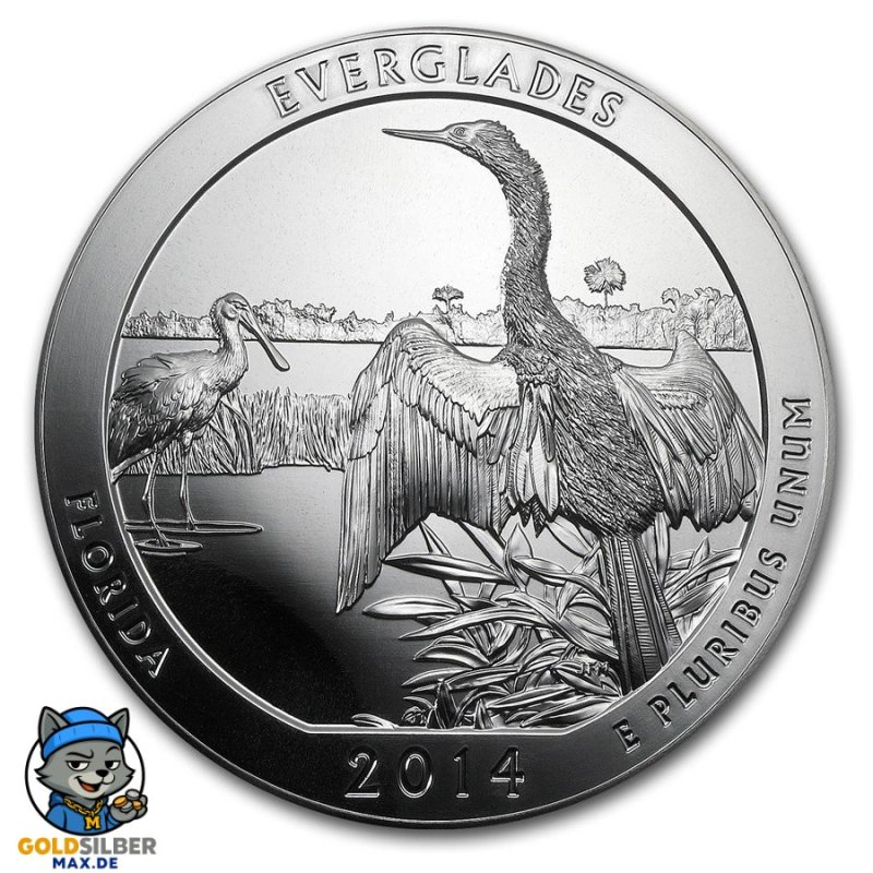 5 Unze Silber America The Beautiful ATB Everglades Florida