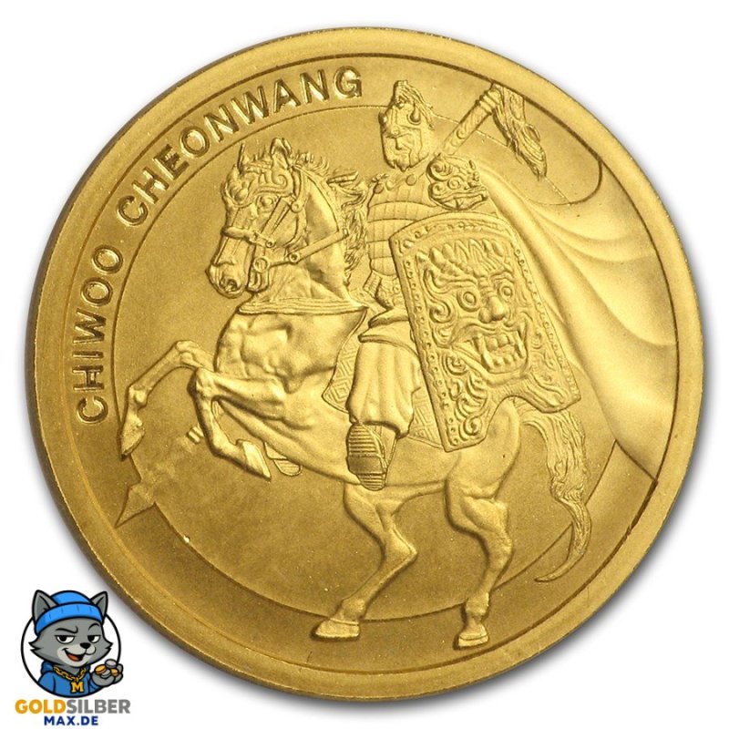 1 oz Unze  Gold Südkorea South Korea Chiwoo Cheonwang 2016 1 Clay pp