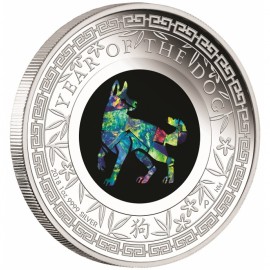 1 Unze Silber Lunar Opal Serie Hahn Rooster