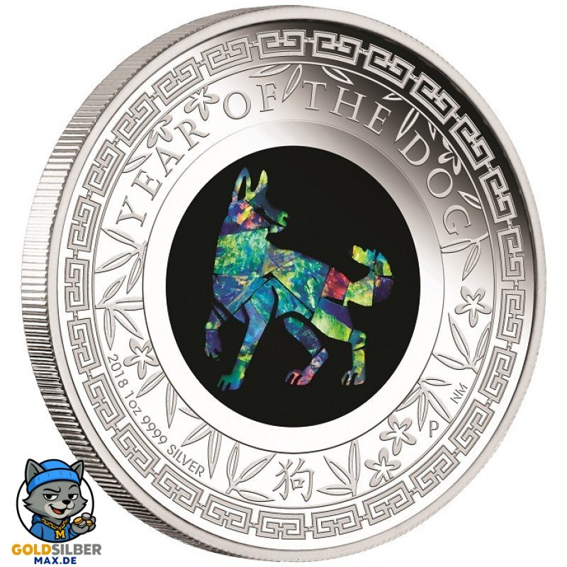 1 Unze Silber Lunar Opal Serie Hahn Rooster
