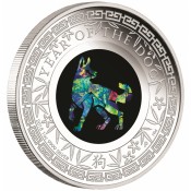 1 Unze Silber Lunar Opal Serie Hahn Rooster