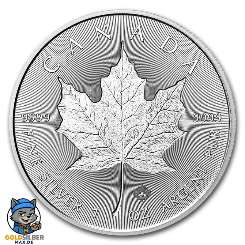 1 Unze Silber 30 Years - 30 Jahre Silver Maple Leaf Incuse Kanada  2018 