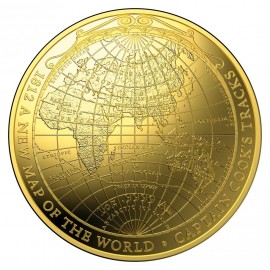 1 oz Unze Gold Weltkarte 1812 Terrestrial Dome Serie  2018  PP