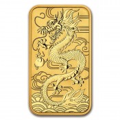 1 oz Unze Gold  Rectangular Dragon Perth Mint 2018