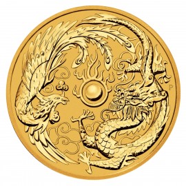 1 oz Unze Gold  Dragon & Phönix   Perth Mint 2017 VVK Dragon