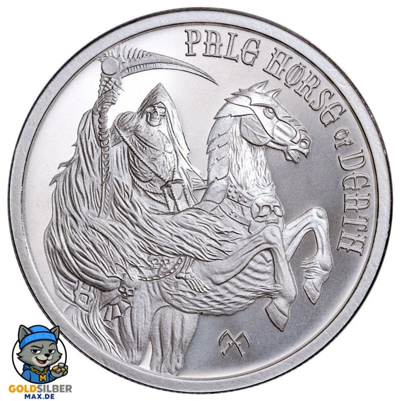 1 Unze Silber  Provident FOUR HORSEMEN OF THE APOCALYPSE "  Pale Horse of Death 2017"