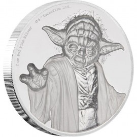 2 Unze oz   Silber  STAR WARS™ - Yoda  PP  Ultra High Relief