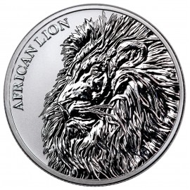 1 Unze Silber African Lion Tschad 2018