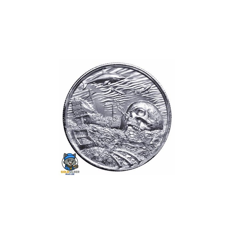 2 Unzen Silber Ultra High Relief  Davy Jones Locker