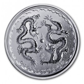 1 Unze Silber  Niue Double Dragon 2018