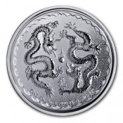 1 Unze Silber  Niue Double Dragon 2018