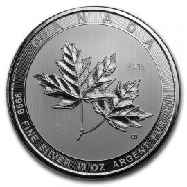 10 Unzen Silber Magnificient Maple Leaf Canada 50 CAD 2018