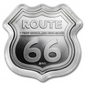 1 Unze Silber Round American  1 Unze Silber Round Route 66 Get Your Kicks on Route 66 Sunshine Mint USA