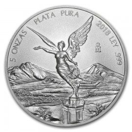 5 Unzen Silber Mexiko Libertad 2018