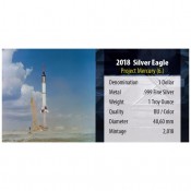 1 Unze Silber American Eagle 2018 Projekt Mercury