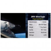 1 Unze Silber American Eagle 2018  Projekt Gemini 60 Jahre Nasa