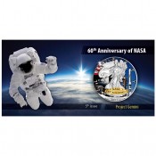 1 Unze Silber American Eagle 2018  Projekt Gemini 60 Jahre Nasa
