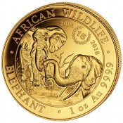 1 oz Unze Gold Somalia Elefant 2004-2018 15 Jahre Jubiläum