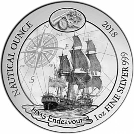 1 Unze Silber Nautical Endeavour Ruanda 2018