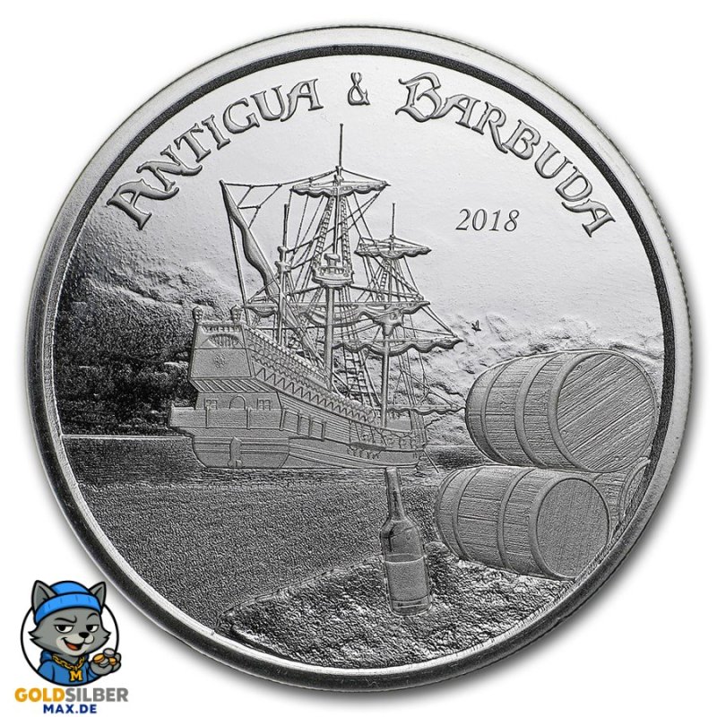 1 Unze Silber 2018 Antigua & Barbuda Rum Runner BU
