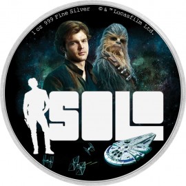 1 Unzen Silber Silbermünze HAN SOLO Star Wars Niue