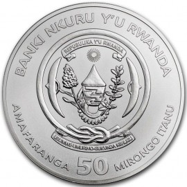 Ruanda Rooster Hahn2017  1oz Unze Silber Silbermünze