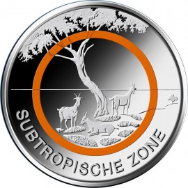 5 Euro Subtropische Zone 2018 Stempelglanz
