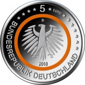 5 Euro Deutschland "Tropische Zone" 2017 Stempelglanz  A, D, F, G & J
