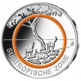 5 Euro Subropische Zone 2018 Spiegelglanz PP  div. Buchstaben
