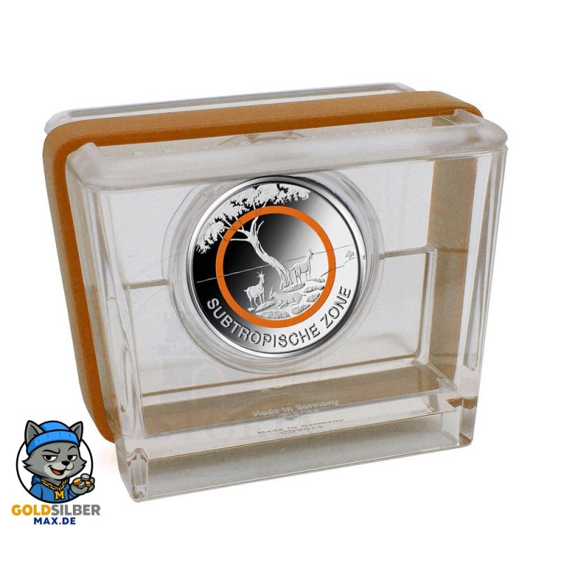 5 Euro Subropische Zone 2018 Spiegelglanz PP  div. Buchstaben