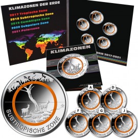 5 Euro Subtropische Zone 2018 Stempelglanz